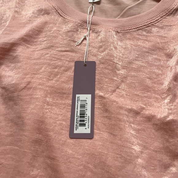 Bare Necessities Satin Jersey long sleeve crew sweater size medium color pink - Picture 5 of 14